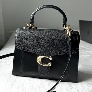 COACH Tabby Top Handle 20 BLACK